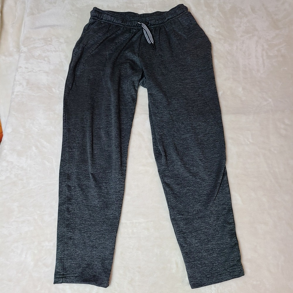 Adidas Sweatpants Mens L Gray Drawstring Jogger Pants Workout Training Gym Run